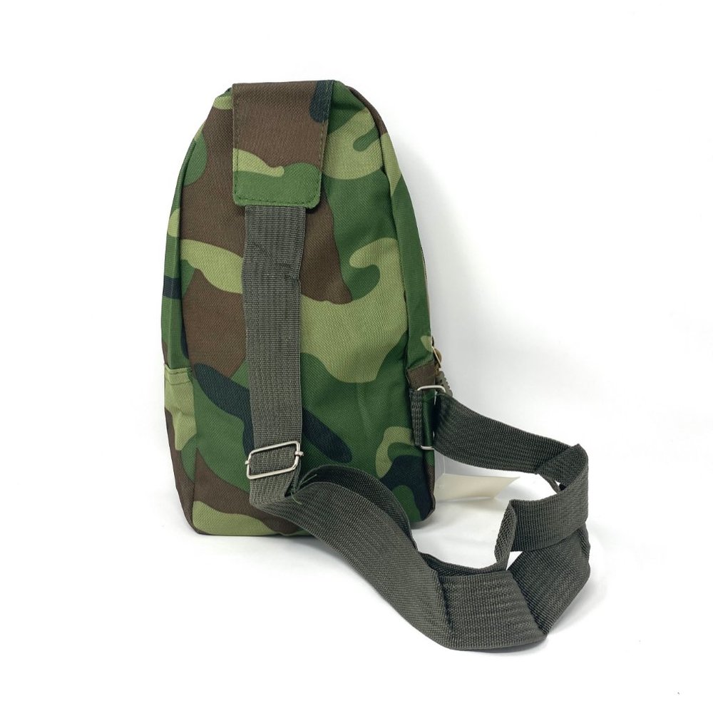 Men's Messenger Bag MB605 Poly Sport 3 Zip Pocket Cellphone Pouch Camo Militar - Picture 3 of 4